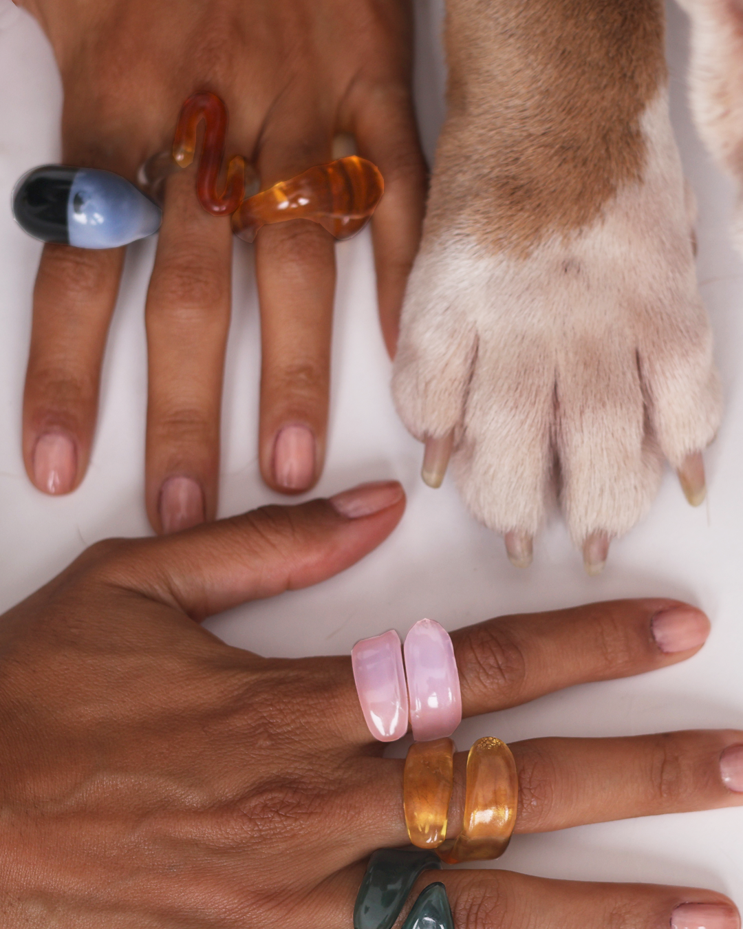 HALF AND HALF RING