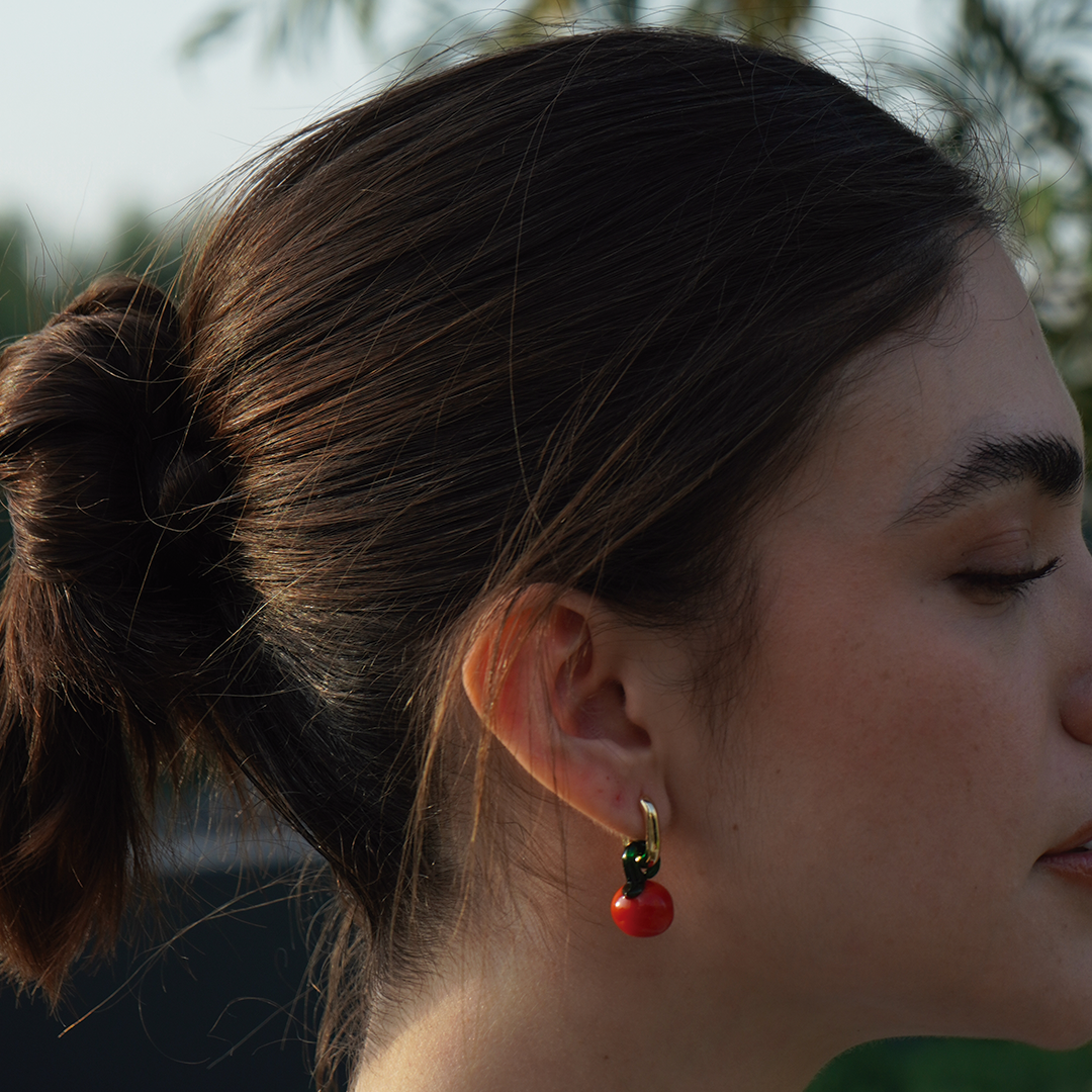 Tomato Earrings